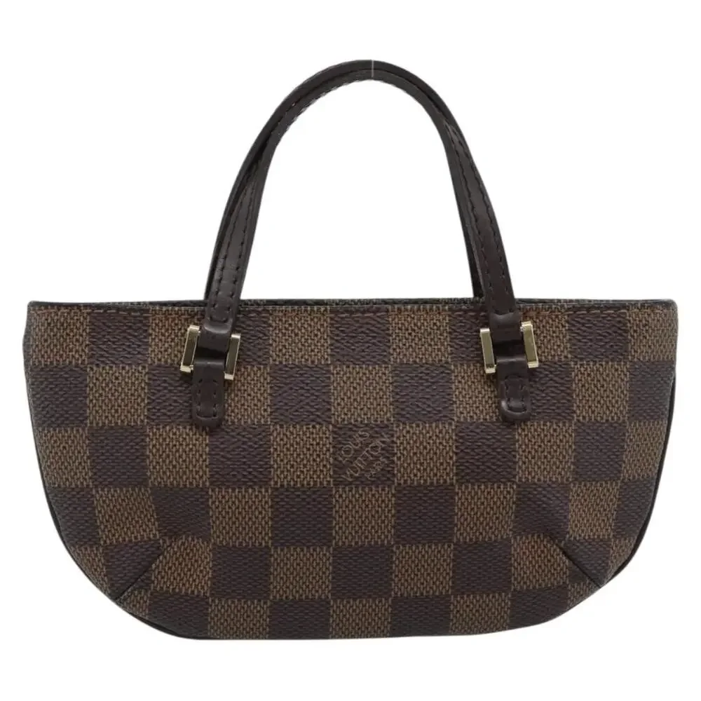 Louis Vuitton Damier Ebene Manosque GM Pouch Brown